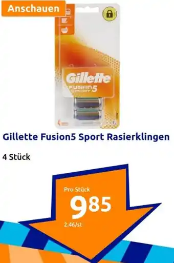Action Gillette Fusion5 Sport Rasierklingen Angebot