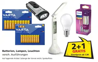 Pagro Diskont Batterien, Lampen, Leuchten Angebot