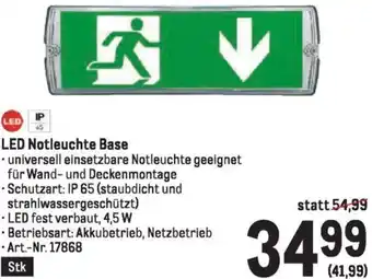 Metro LED Notleuchte Base Angebot
