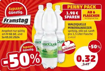 PENNY WALDQUELLE MINERALWASSER Angebot