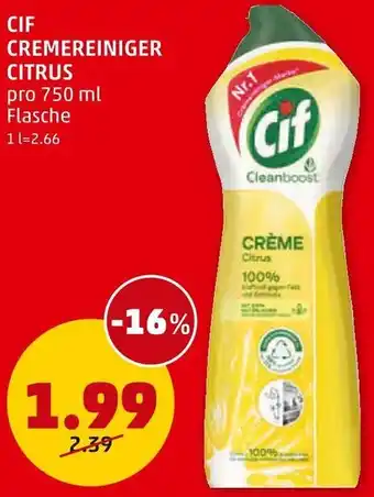 PENNY CIF CREMEREINIGER CITRUS Angebot