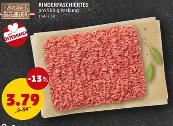 PENNY RINDERFASCHIERTES pro 500 g Angebot