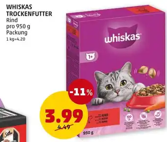 PENNY WHISKAS TROCKENFUTTER 950g Angebot
