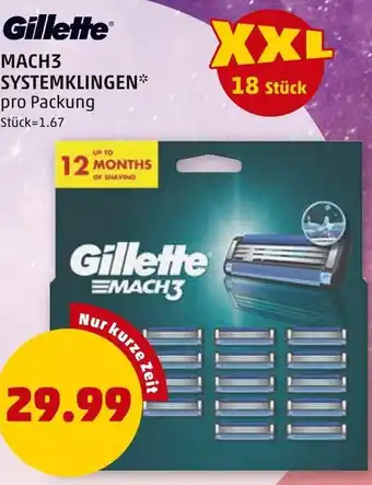 PENNY Gillette EMACH3 SYSTEMKLINGEN Angebot
