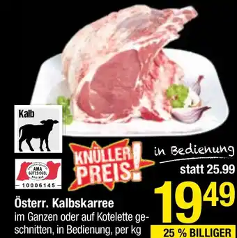 Maximarkt Österr. Kalbskarree Angebot