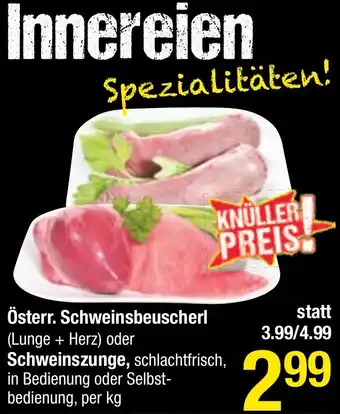 Maximarkt Österr. Schweinsbeuscherl Angebot