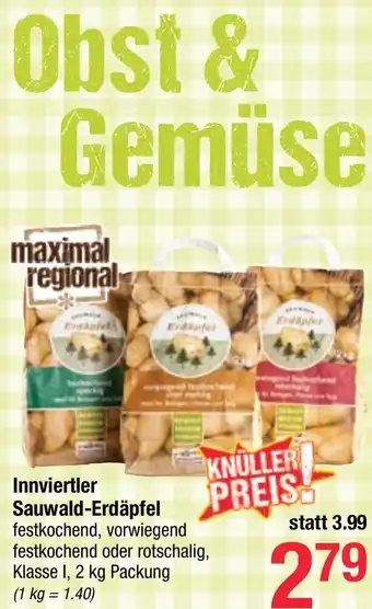 Maximarkt Innviertler Sauwald-Erdäpfel Angebot