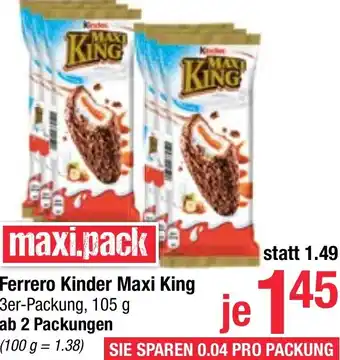 Maximarkt Ferrero Kinder Maxi King Angebot