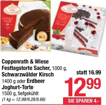 Maximarkt Coppenrath & Wiese Festtagstorte Sacher, 1000 g Angebot