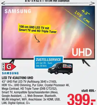 Maximarkt LED TV 43AU7090 UHD Angebot