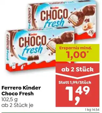 ADEG Ferrero Kinder Choco Fresh 102.5g Angebot