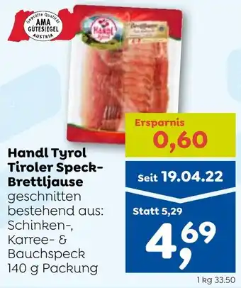 ADEG Handl Tyrol Tiroler Speck-Brettljause Angebot