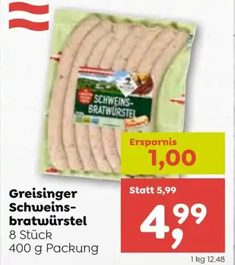 ADEG Greisinger Schweins-bratwürstel Angebot