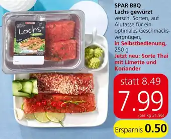 Spar SPAR BBQ Lachs gewürzt Angebot