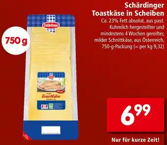 Interspar Schärdinger Toastkäse in Scheiben Angebot