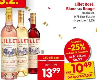 Interspar Lillet Rosé, Blanc oder Rouge Angebot