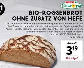 BIO-ROGGENBROT OHNE ZUSATZ VON HEFE