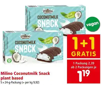 Interspar Milino Coconutmilk Snack plant based Angebot