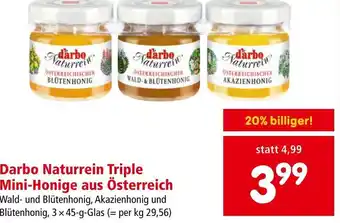 Interspar Darbo Naturrein Triple Mini-Honige aus Österreich Angebot