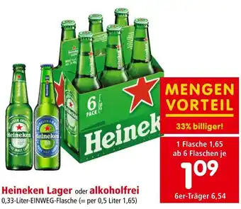 Interspar Heineken Lager oder alkoholfrei Angebot