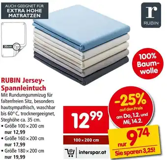 Interspar RUBIN Jersey-Spannleintuch Angebot