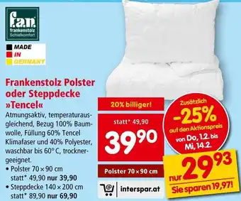 Interspar Frankenstolz Polster oder Steppdecke Angebot