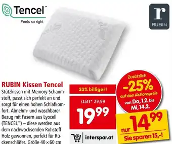 Interspar RUBIN Kissen Tencel Angebot