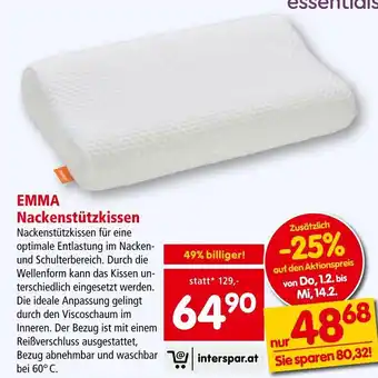 Interspar EMMA Nackenstützkissen Angebot