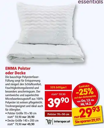 Interspar EMMA Polster oder Decke Angebot