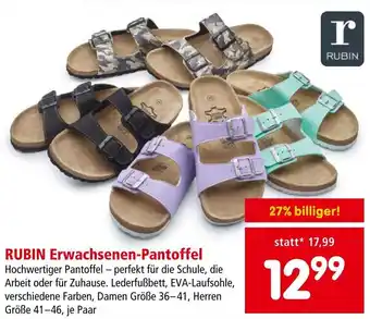Interspar RUBIN Erwachsenen-Pantoffel Angebot