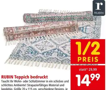 Interspar RUBIN Teppich bedruckt Angebot