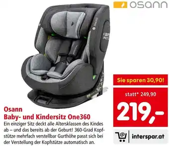 Interspar Osann Baby- und Kindersitz One360 Angebot