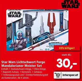 Interspar Star Wars Lichtschwert Forge Mandalorianer Meister Set Angebot