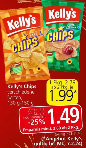 Eurospar Kelly's Chips Angebot