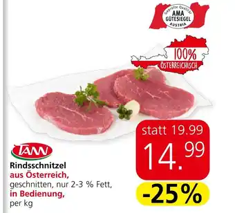 Eurospar Rindsschnitzel Angebot