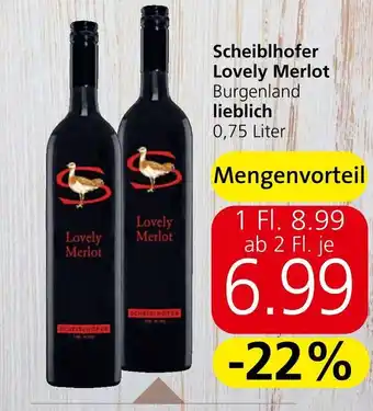 Eurospar Scheiblhofer Lovely Merlot Angebot