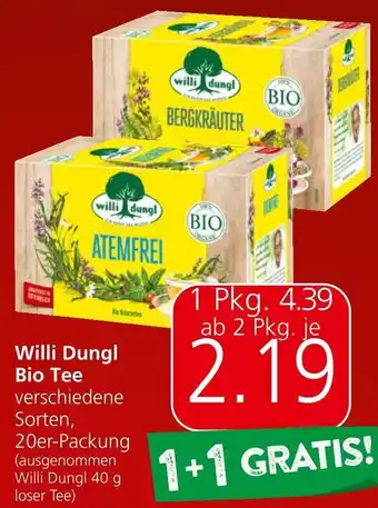 Eurospar Willi Dungl Bio Tee Angebot