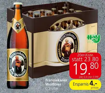 Eurospar Franziskaner Weißbier 0,5 Liter Angebot