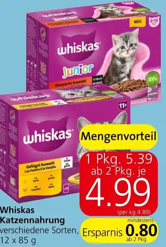 Eurospar Whiskas Katzennahrung Angebot