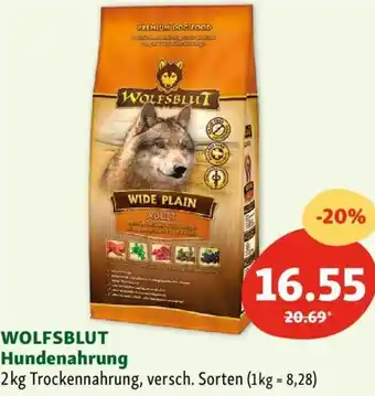 Fressnapf WOLFSBLUT Hundenahrung Angebot