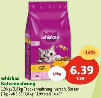 Fressnapf whiskas Katzennahrung Angebot