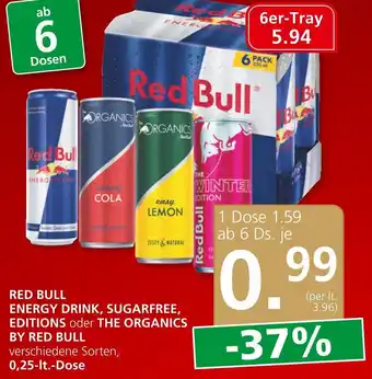 SPAR Gourmet RED BULL ENERGY DRINK, SUGARFREE, EDITIONS Angebot