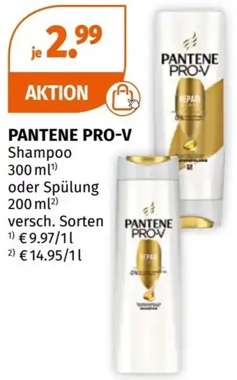 Müller PANTENE PRO-V Shampoo 300ml Angebot