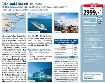 Lidl Grönland & Kanada Kreuzfahrt 20 Tage p.P Angebot