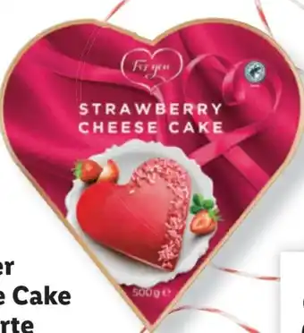 Lidl Erdbeer Cheese Cake Herztorte Angebot