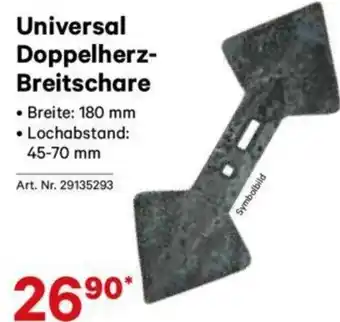 Lagerhaus Universal Doppelherz-Breitschare Angebot