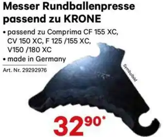 Lagerhaus Messer Rundballenpresse Angebot