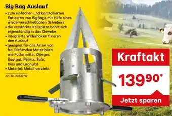 Lagerhaus Big Bag Auslauf Angebot