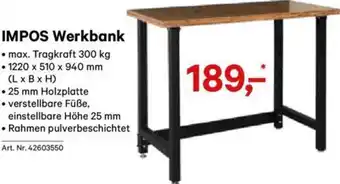 Lagerhaus IMPOS Werkbank Angebot