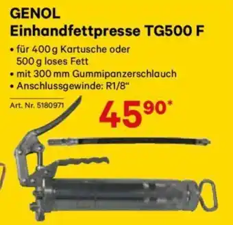 Lagerhaus GENOL Einhandfettpresse TG500 F Angebot